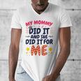 Kids My Mommy Did It Graduation Mom Graduate Men's V-Neck T-Shirt