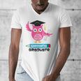 Kindergarten Graduation Tee Shirt Pink Owl T-Shir Men's V-Neck T-Shirt