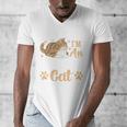 Kitty Pet Lover Introvert Person Cats Show Family Member Men's V-Neck T-Shirt