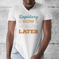 Lapidary Now Minimal Socializing Introvert Vintage Men's V-Neck T-Shirt Lapidary Now Minimal Socializing Introvert Vintage Men's V-Neck T-Shirt