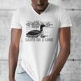 Loon Bird Pun Leave Me A Loon Nature For Introverts Men's V-Neck T-Shirt
