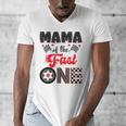 Mama Of The Fast One Car Racing Dad 1St Birthday Boy Men's V-Neck T-Shirt
