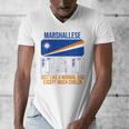 Marshallese Dad Marshall Islands Flag For Father's Day Men's V-Neck T-Shirt