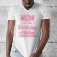 Mom And Dad Of The Birthday Girl Coquette Family Matching Men's V-Neck T-Shirt