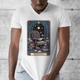 Mystical Library Book Reader The Introvert Tarot Card Men's V-Neck T-Shirt