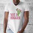 Not a Hugger Sarcastic Introvert Cactus Theme Women Men's V-Neck T-Shirt
