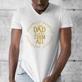 One Dad To Rule Them All Fantasy Nerd Dad Graphic Men's V-Neck T-Shirt