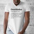 Overthinker Definition Anxiety Introvert Personality Premium Tri-Blend Men's V-Neck T-Shirt