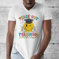 Peace Out Preschool Graduation Last Day Teachers Boys Girls Men's V-Neck T-Shirt