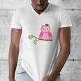Pink I Graduated From Elementary Graduation Men's V-Neck T-Shirt
