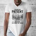 Please Be-Patient With-Me I'm From The 1900s Oregon Trail Men's V-Neck T-Shirt