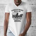 Please Be Patient With Me I'm From The 1900s Boomer Premium Tri-Blend Men's V-Neck T-Shirt