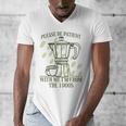 Please Be Patient With Me I'm From The 1900s Coffee Men's V-Neck T-Shirt Please Be Patient With Me I'm From The 1900s Coffee Men's V-Neck T-Shirt