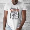 Please Be Patient I'm From The 1900s Cowboy Skeleton Men's V-Neck T-Shirt Please Be Patient I'm From The 1900s Cowboy Skeleton Men's V-Neck T-Shirt