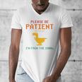 Please Be Patient With Me I'm From The 1900s Dinosaur Premium Men's V-Neck T-Shirt Please Be Patient With Me I'm From The 1900s Dinosaur Premium Men's V-Neck T-Shirt