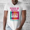 Please Be Patient I'm From The 1900s Retro Cassette Tape Premium Tri-Blend Men's V-Neck T-Shirt Please Be Patient I'm From The 1900s Retro Cassette Tape Premium Tri-Blend Men's V-Neck T-Shirt