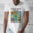 Please Be Patient With Me I'm From The 1900s Vintage 90s Premium Tri-Blend Men's V-Neck T-Shirt Please Be Patient With Me I'm From The 1900s Vintage 90s Premium Tri-Blend Men's V-Neck T-Shirt