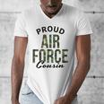 Proud Air Force Cousin Deployment Homecoming Graduation USAF Men's V-Neck T-Shirt