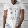 Proud Air Force Dad US Air Force Graduation Dad Men's V-Neck T-Shirt