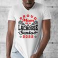 Proud Mom Of a Lacrosse Senior 2022 Graduation Men's V-Neck T-Shirt