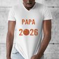 Proud PAPA Of 2026 Senior Basketball Student Graduation Men's V-Neck T-Shirt