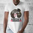Queen Masters Degree Graduation Social Work MSW MPH Men's V-Neck T-Shirt