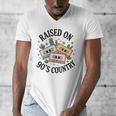 Raised On 90's Country Music Lover Nostalgia Retro Vibe Men's V-Neck T-Shirt
