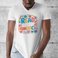 Reads Across Tee America Reading Teacher Books Reader Kids Men's V-Neck T-Shirt Reads Across Tee America Reading Teacher Books Reader Kids Men's V-Neck T-Shirt