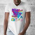 Retro 1980s 80's Baby 1990s 90's Made Me Nostalgia Birthday Premium Tri-Blend Men's V-Neck T-Shirt