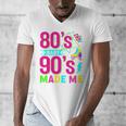 Retro 1980s 80's Baby 1990s 90's Made Me Nostalgia Vibes Premium Tri-Blend Men's V-Neck T-Shirt