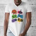Retro Gamer Controller 80s 90s Video Game Arcade Nostalgia Men's V-Neck T-Shirt