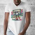 Retro Old Cassette Tape Cartoon With Walker Nostalgia Premium Tri-Blend Men's V-Neck T-Shirt