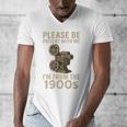 Retro Please Be Patient With Me I'm From The 1900s Projector Premium Men's V-Neck T-Shirt