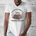 Retro Proud Introverted Book Club Anti Social Reader Men's V-Neck T-Shirt