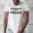 Thermostat Police Fun Dad Fathers Day Men's V-Neck T-Shirt Thermostat Police Fun Dad Fathers Day Men's V-Neck T-Shirt