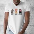 Rock Paper Scissors Hand Game Cute Paw Cat Introvert Men's V-Neck T-Shirt Rock Paper Scissors Hand Game Cute Paw Cat Introvert Men's V-Neck T-Shirt