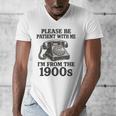 Sarcastic Please Be Patient I'm From The 1900s Premium Tri-Blend Men's V-Neck T-Shirt