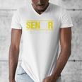 Senior 2018 Class President-School Colors Graduation Men's V-Neck T-Shirt