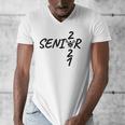 Senior 2021 Lacrosse Sticks And Ball Graduation Men's V-Neck T-Shirt