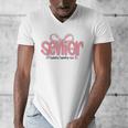 Senior 2026 Coquette Pink Bow Graduation 2026 Class Of 2026 Men's V-Neck T-Shirt