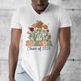 Senior 2026 Graduate Class Of 2026 Wildflowers Graduation Men's V-Neck T-Shirt