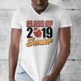 Senior Class Of 2019 Tshirt Graduation Students Football Men's V-Neck T-Shirt
