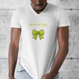 Senior Class Of 2026 Tennis Coquette Bow Graduation Premium Men's V-Neck T-Shirt