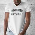 Silly Anti Social SORCERER UNIVERSITY Introvert Stay Away Men's V-Neck T-Shirt