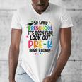 So Long Preschool Pre-K Here I Come Graduation Men's V-Neck T-Shirt