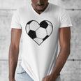 Soccer Ball Heart Idea For Mom Dad Kids T-Shirt Men's V-Neck T-Shirt Soccer Ball Heart Idea For Mom Dad Kids T-Shirt Men's V-Neck T-Shirt