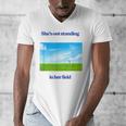 Out Standing In Her Field Graduation Tee Men's V-Neck T-Shirt