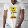 Star Graduate Second Grade Graduation Trophy Cup Men's V-Neck T-Shirt
