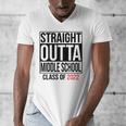 Straight Outta Middle School Graduation Shirt Class Of 2022 Men's V-Neck T-Shirt