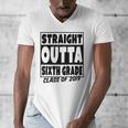 Straight Outta Sixth Grade Class Of 2019 Graduation Men's V-Neck T-Shirt